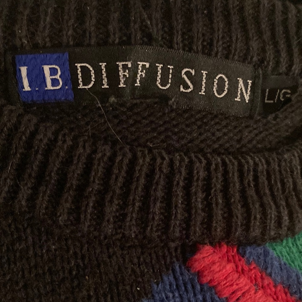 IB DIFFUSION multi-color sweater L Vintage - Picture 8 of 8